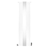 Radiateur à Colonne Ovale avec Miroir & Valves - 1800mm x 500mm – Blanc