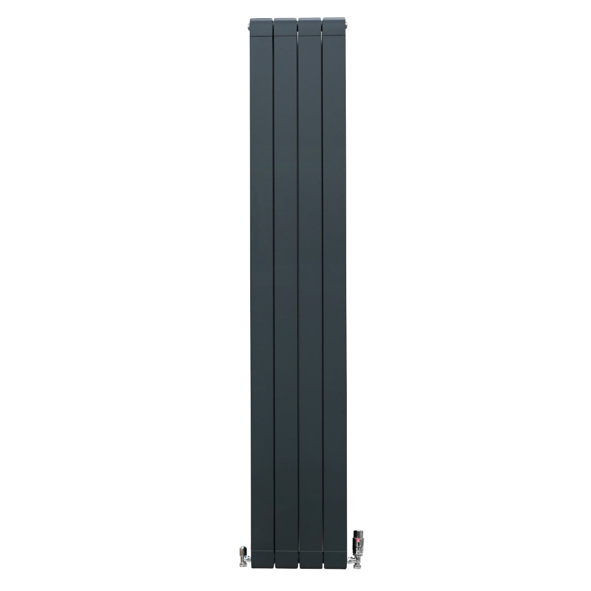 Radiateur en Aluminium & Valves - 1800mm x 315mm – Gris Anthracite