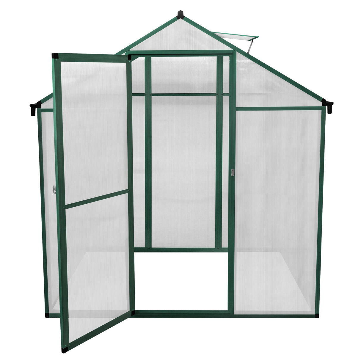 Serre de Jardin en Polycarbonate Verte - 180 x 120 cm