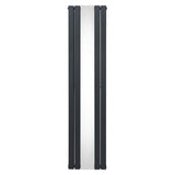 Radiateur Plat avec Miroir - 1800mm x 425mm – Gris Anthracite