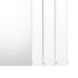 Radiateur Plat avec Miroir - 1800mm x 425mm – Blanc