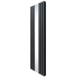 Radiateur Plat avec Miroir - 1800mm x 565mm – Gris Anthracite