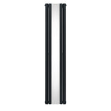 Radiateur à Colonne Ovale avec Miroir - 1800mm x 380mm – Gris Anthracite