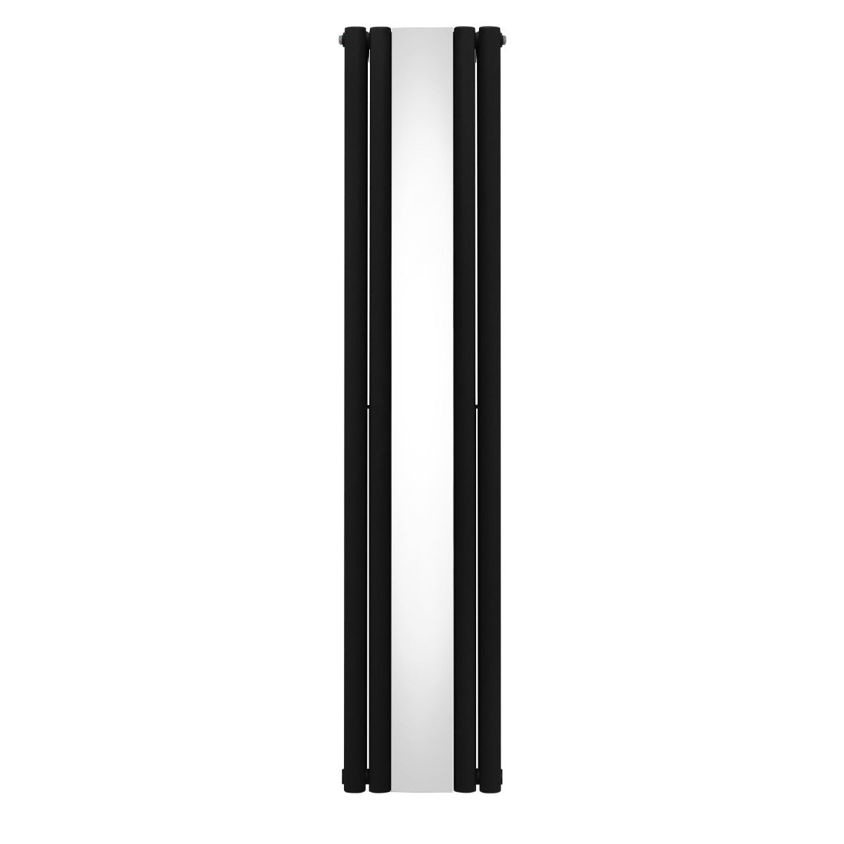 Radiateur à Colonne Ovale avec Miroir - 1800mm x 380mm – Noir