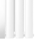 Radiateur à Colonne Ovale avec Miroir - 1800mm x 500mm – Blanc