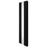 Radiateur à Colonne Ovale avec Miroir - 1800mm x 500mm – Noir