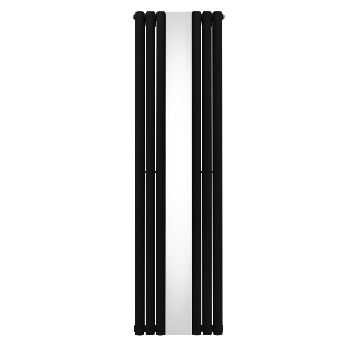 Radiateur à Colonne Ovale avec Miroir - 1800mm x 500mm – Noir