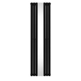 Radiateur à Colonne Ovale avec Miroir - 1800mm x 500mm – Noir