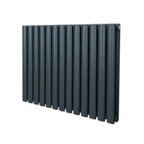 Radiateur à Colonne Ovale - 600mm x 780mm – Gris Anthracite