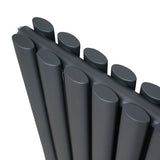 Radiateur à Colonne Ovale - 600mm x 780mm – Gris Anthracite