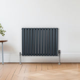 Radiateur à Colonne Ovale - 600mm x 780mm – Gris Anthracite