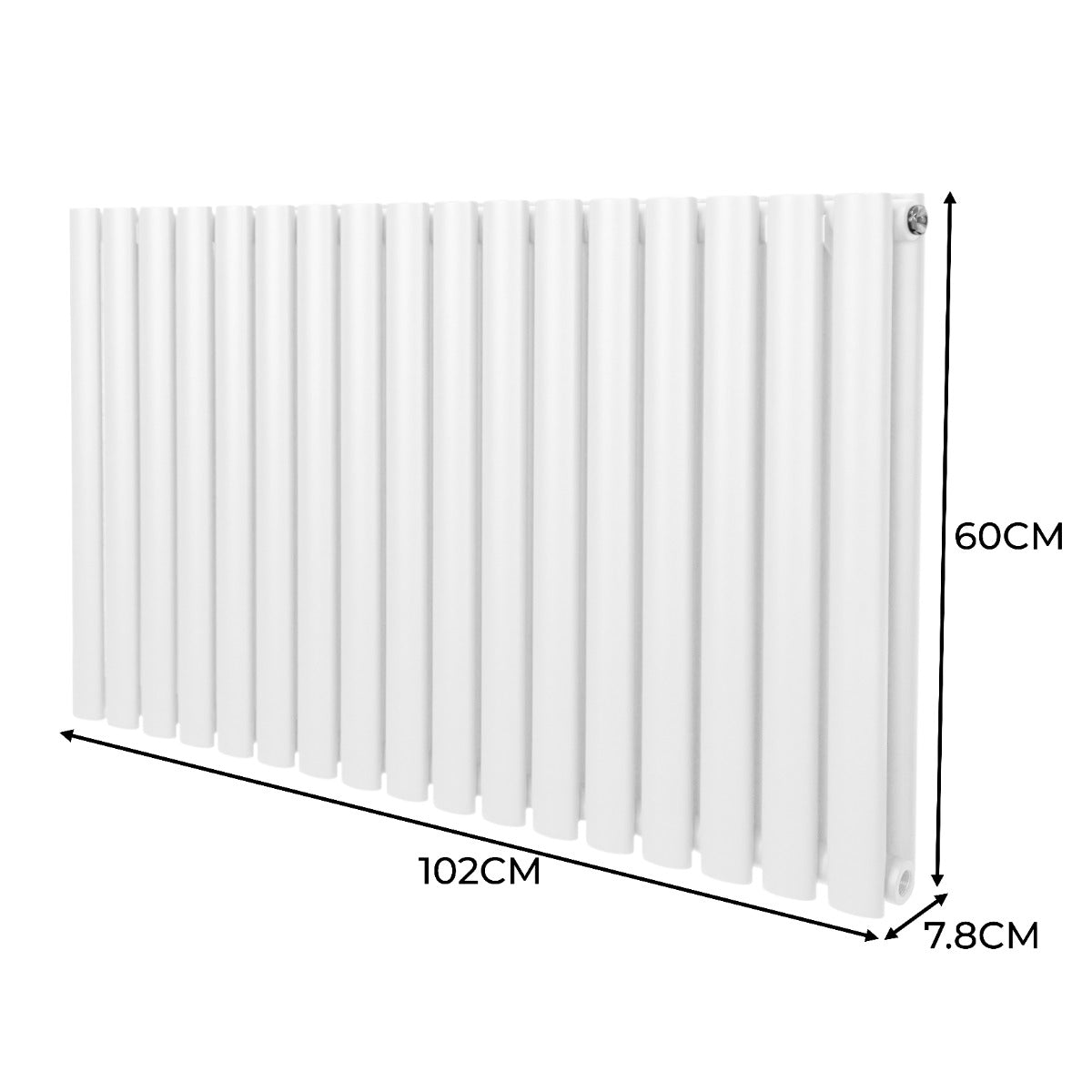 Radiateur à Colonne Ovale - 600mm x 1020mm – Blanc