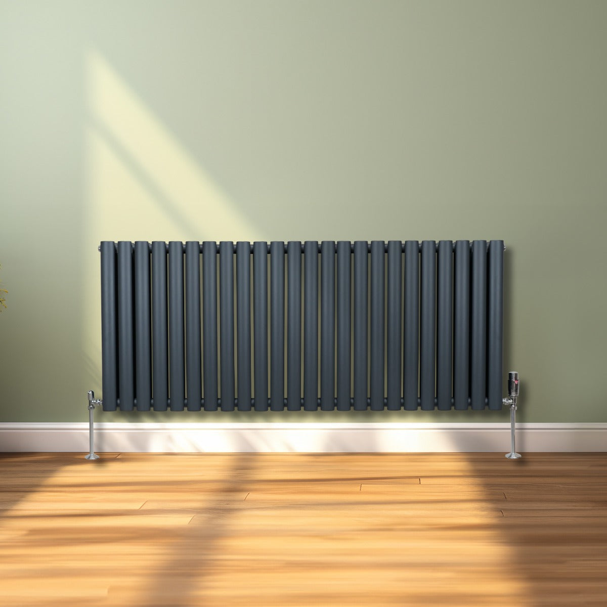 Radiateur à Colonne Ovale - 600mm x 1440mm – Gris Anthracite