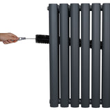 Radiateur à Colonne Ovale - 1600mm x 240mm – Gris Anthracite