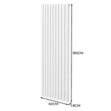 Radiateur à Colonne Ovale - 1800mm x 600mm – Blanc