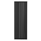 Radiateur à Colonne Ovale - 1800mm x 600mm – Noir