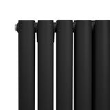 Radiateur à Colonne Ovale - 1800mm x 600mm – Noir