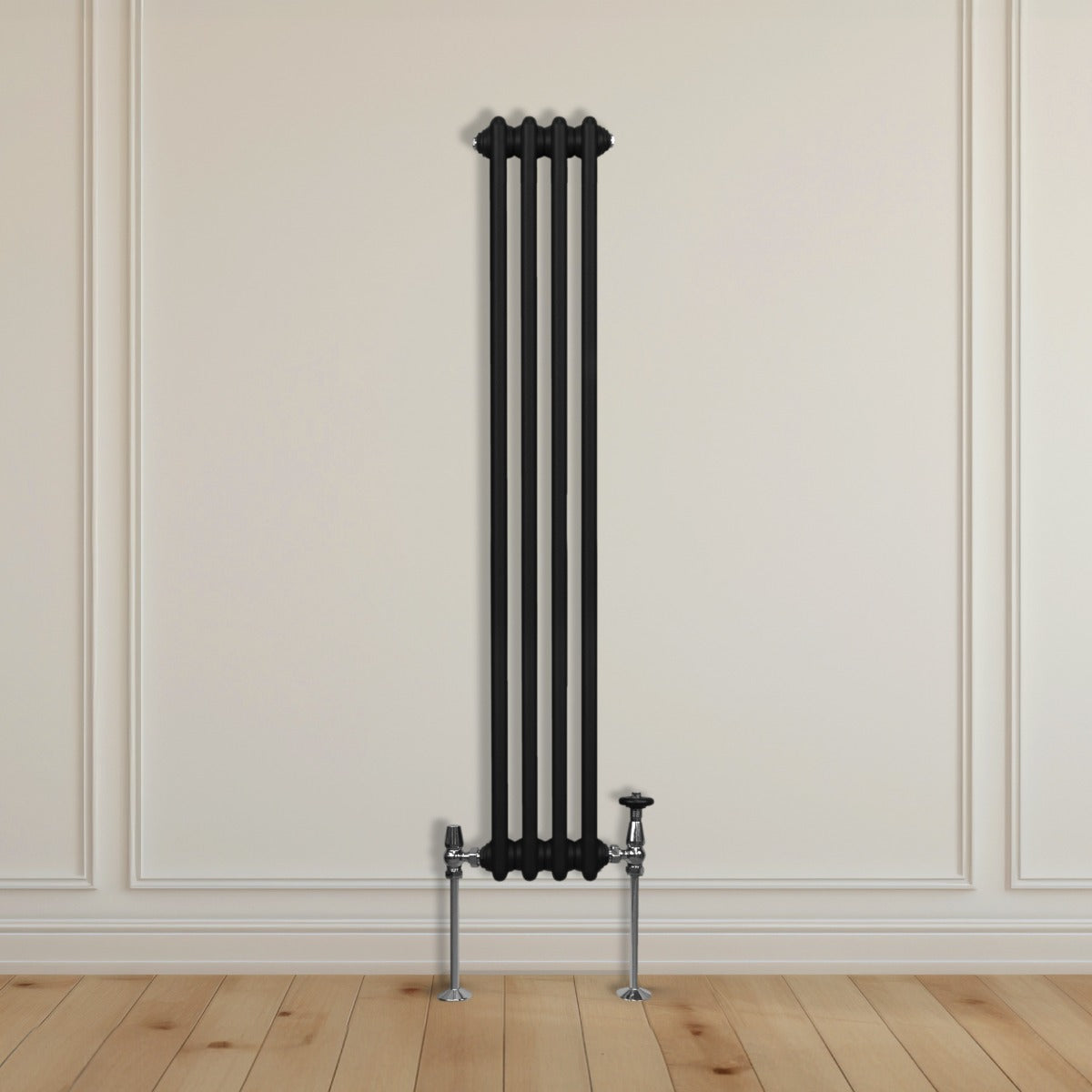 Radiateur Traditionnel à Double Colonne – 1500 x 202 mm – Noir