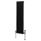 Radiateur Traditionnel à Double Colonne – 1500 x 292 mm – Noir