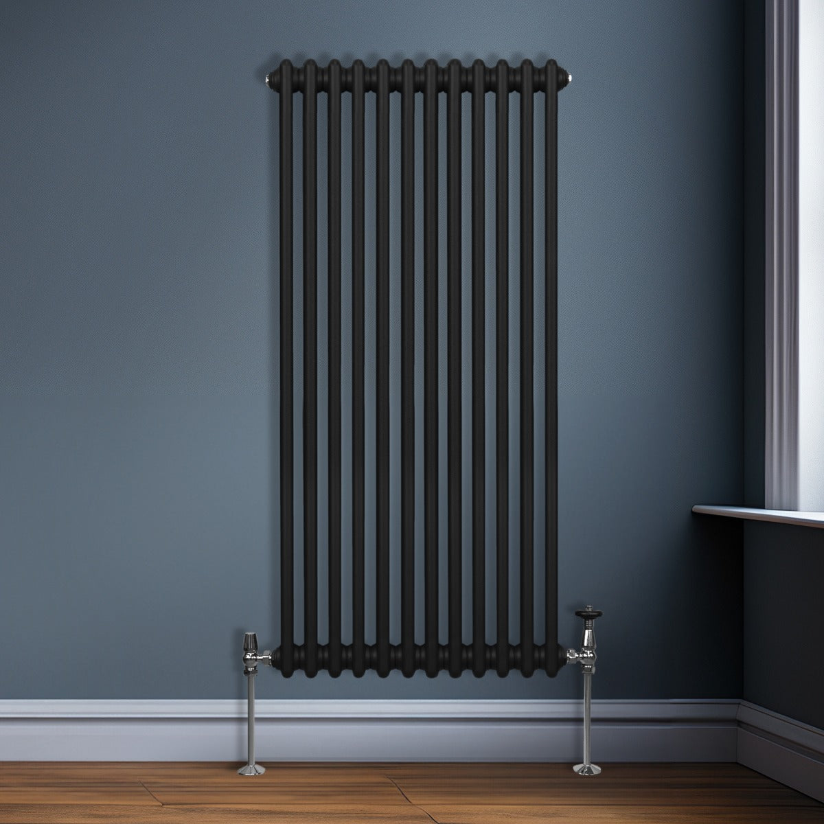 Radiateur Traditionnel à Double Colonne – 1500 x 562 mm – Noir