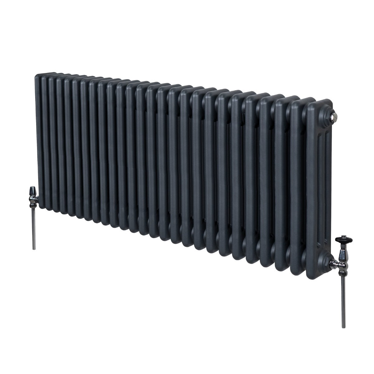 Radiateur Traditionnel à Triple Colonne – 600 x 1192 mm – Gris Anthracite