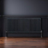 Radiateur Traditionnel à Triple Colonne – 600 x 1192 mm – Gris Anthracite