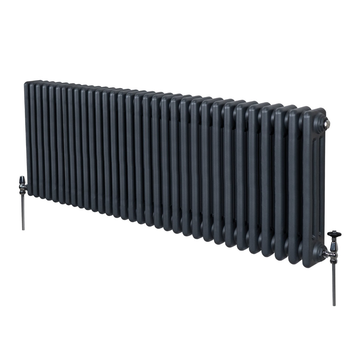 Radiateur Traditionnel à Triple Colonne – 600 x 1462 mm – Gris Anthracite