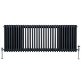 Radiateur Traditionnel à Triple Colonne – 600 x 1462 mm – Gris Anthracite