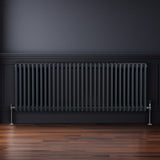 Radiateur Traditionnel à Triple Colonne – 600 x 1462 mm – Gris Anthracite