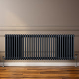 Radiateur Traditionnel à Triple Colonne – 600 x 1462 mm – Gris Anthracite