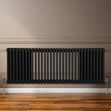 Radiateur Traditionnel à Triple Colonne – 600 x 1462 mm – Noir