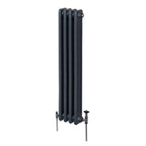 Radiateur Traditionnel à Triple Colonne – 1500 x 202 mm – Gris Anthracite