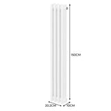 Radiateur Traditionnel à Triple Colonne – 1500 x 202 mm – Blanc