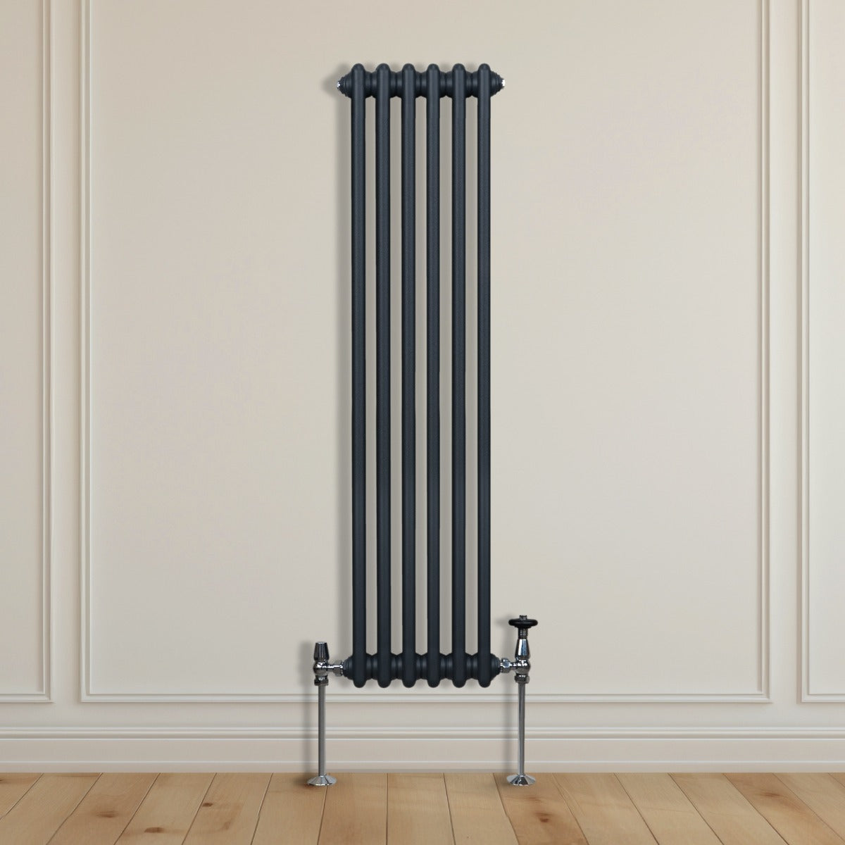 Radiateur Traditionnel à Triple Colonne – 1500 x 292 mm – Gris Anthracite