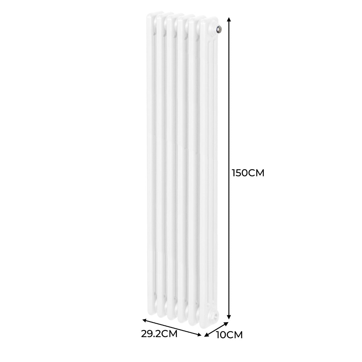 Radiateur Traditionnel à Triple Colonne – 1500 x 292 mm – Blanc