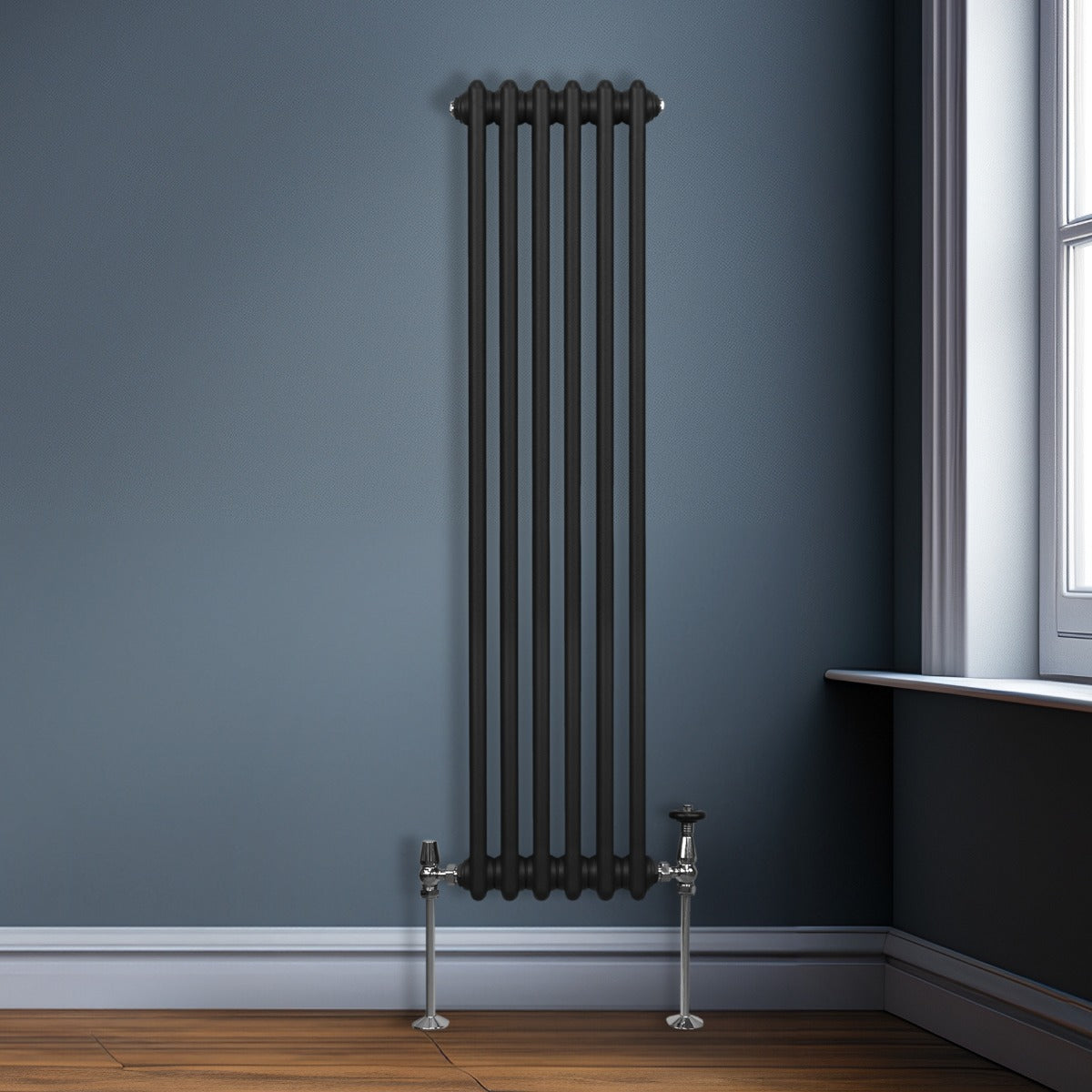 Radiateur Traditionnel à Triple Colonne – 1500 x 292 mm – Noir