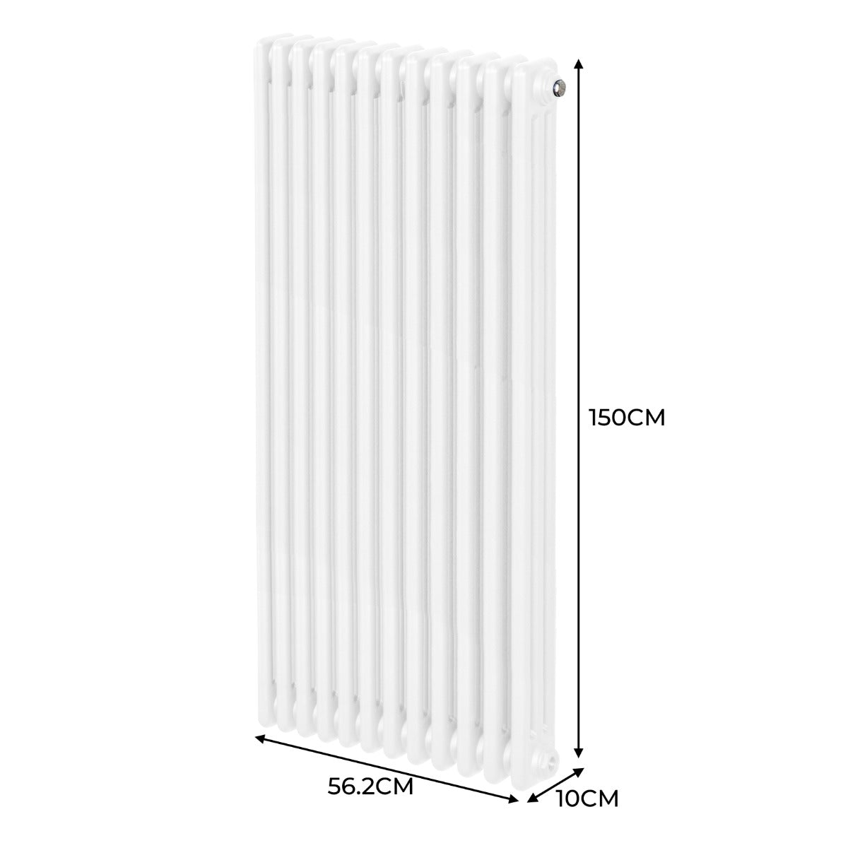 Radiateur Traditionnel à Triple Colonne – 1500 x 562 mm – Blanc
