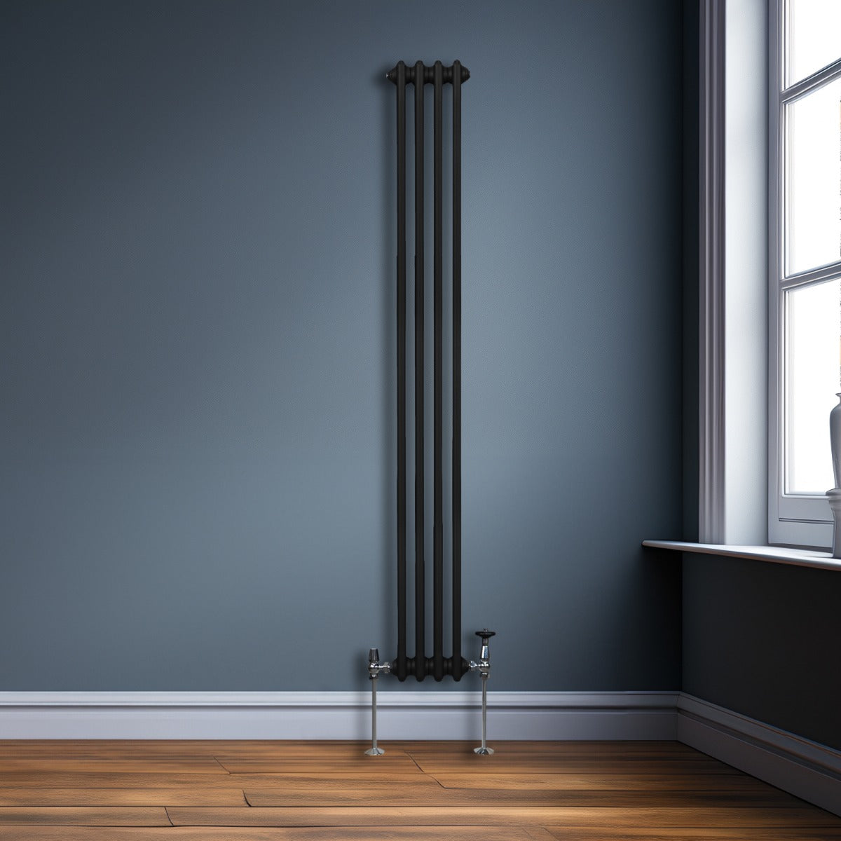 Radiateur Traditionnel à Triple Colonne – 1800 x 202 mm – Noir