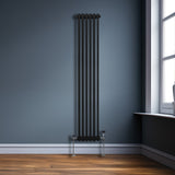 Radiateur Traditionnel à Triple Colonne – 1800 x 292 mm – Noir