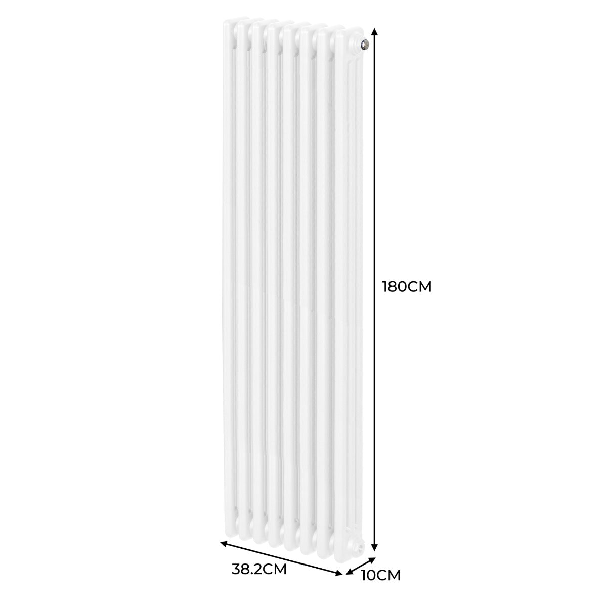 Radiateur Traditionnel à Triple Colonne – 1800 x 382 mm – Blanc