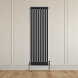 Radiateur Traditionnel à Triple Colonne – 1800 x 472 mm – Gris Anthracite