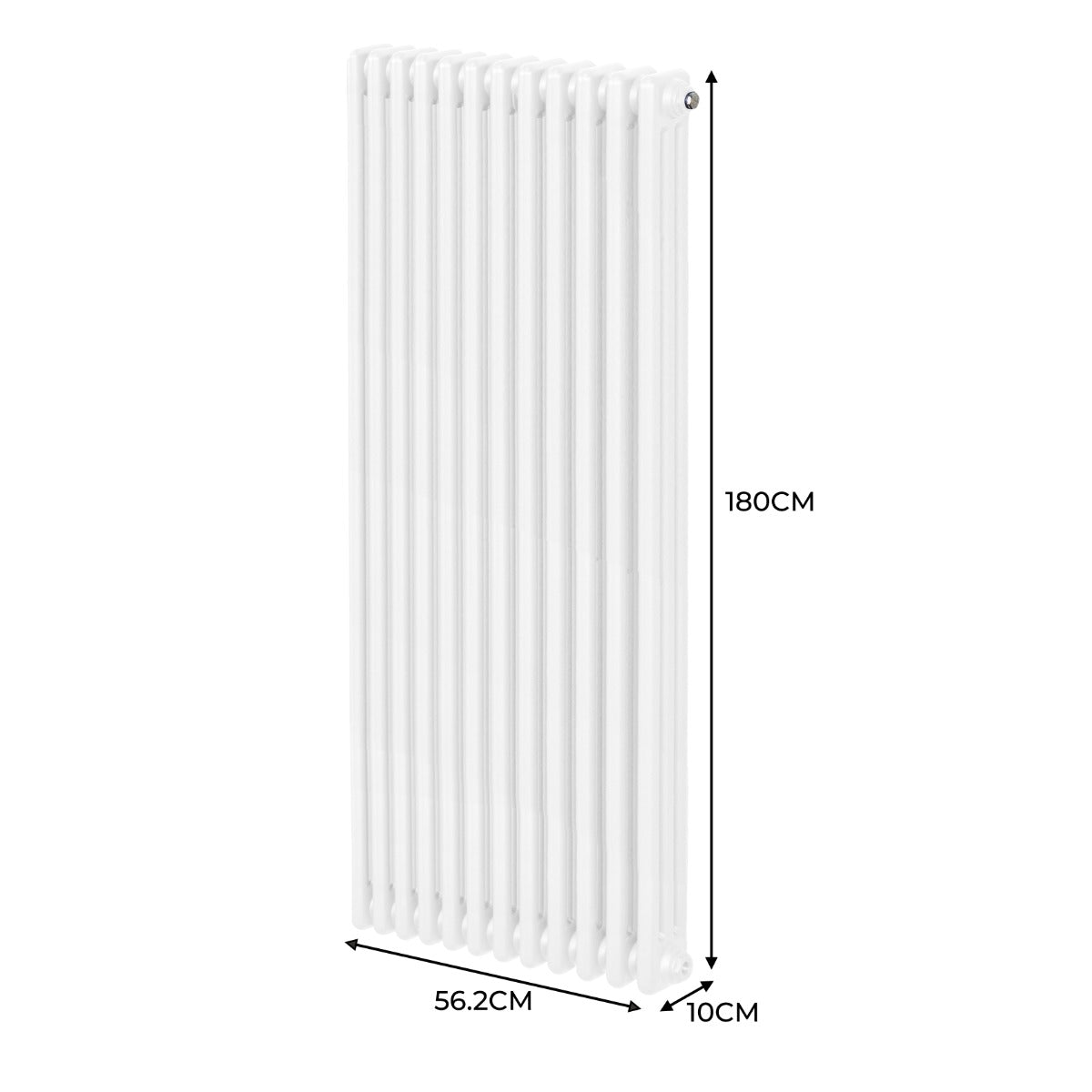 Radiateur Traditionnel à Triple Colonne – 1800 x 562 mm – Blanc