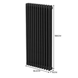 Radiateur Traditionnel à Triple Colonne – 1800 x 562 mm – Noir