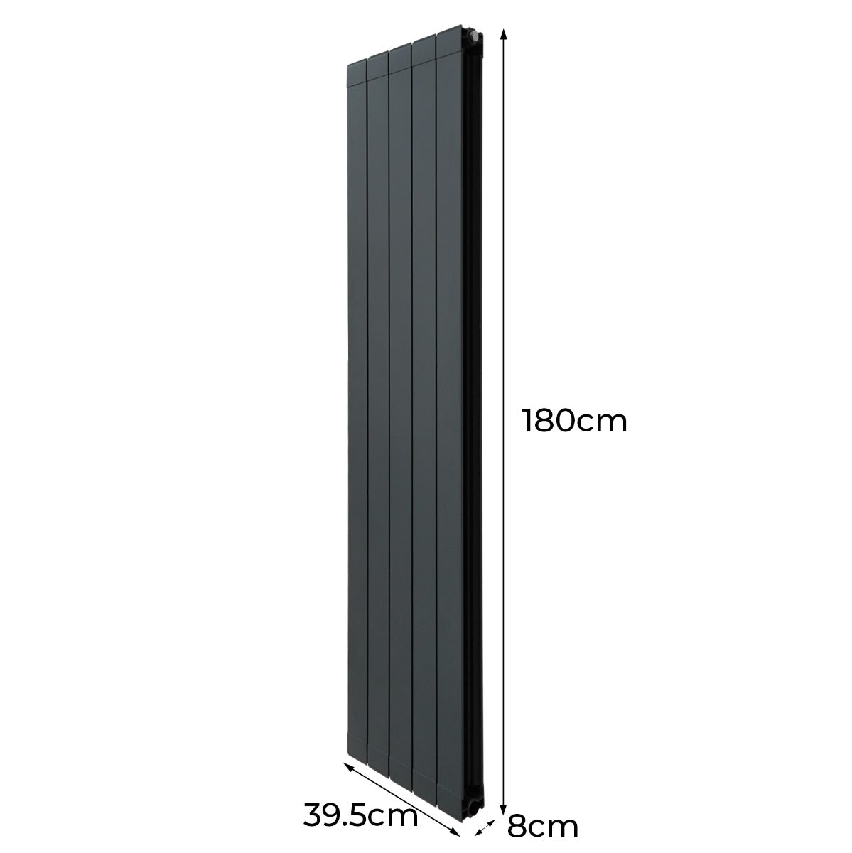 Radiateur en Aluminium - 1800mm x 395mm – Gris Anthracite