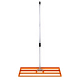 Ensemble 2-en-1 Scarificateur et Niveleur de Pelouse de 100 cm - Orange