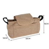 Sac Caddy pour Poussette pour Animaux de Compagnie Beige