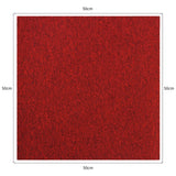 40 x Dalles de Moquette Rouge Écarlate 10m2