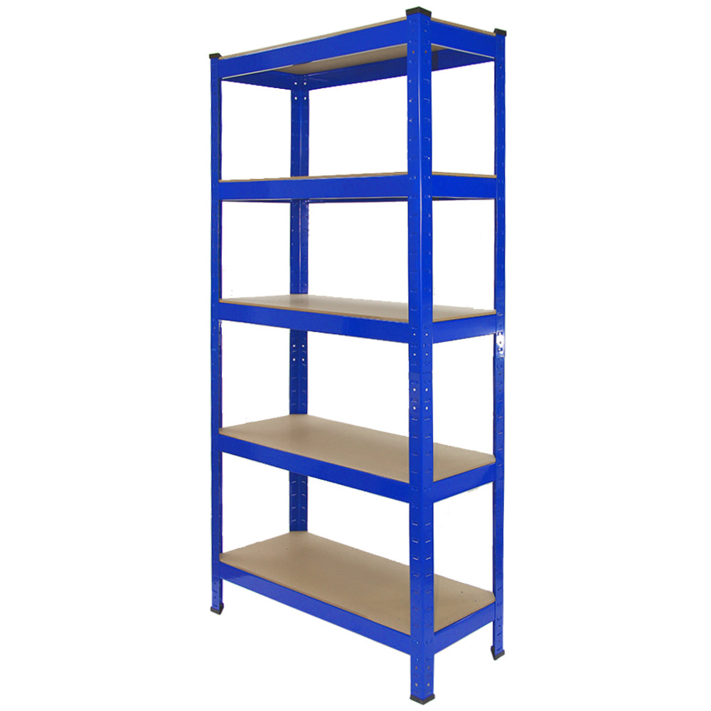 4 x Monster Racking T-Rax Rayonnage Étagère Robuste, Bleu, 75cm L, 30cm P