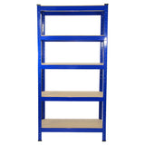 4 x Monster Racking T-Rax Rayonnage Étagère Robuste, Bleu, 75cm L, 30cm P