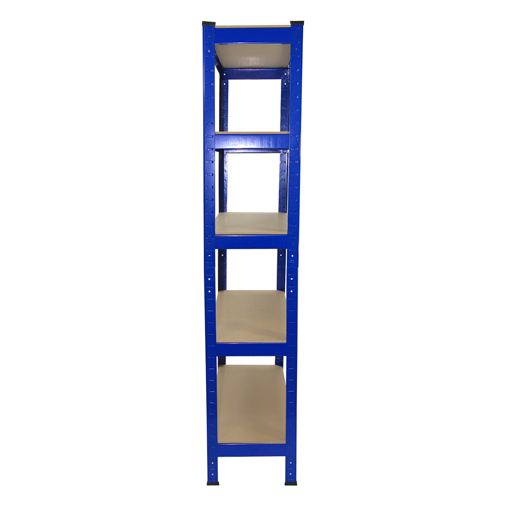 3 x Monster Racking T-Rax Rayonnage Étagère Robuster, Bleu, 75cm L, 30cm P